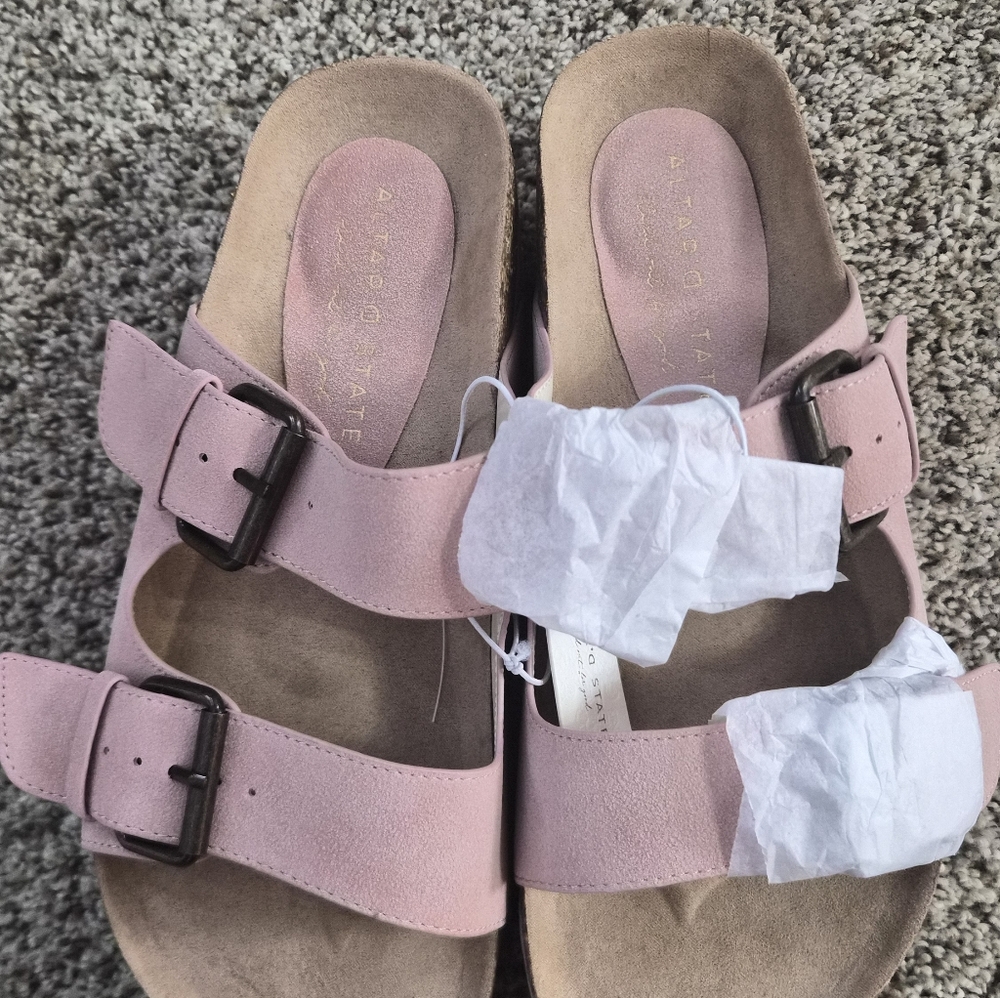 Altar'd State Serenna Platform Pink Sandals, 8 - Picture 3 of 5